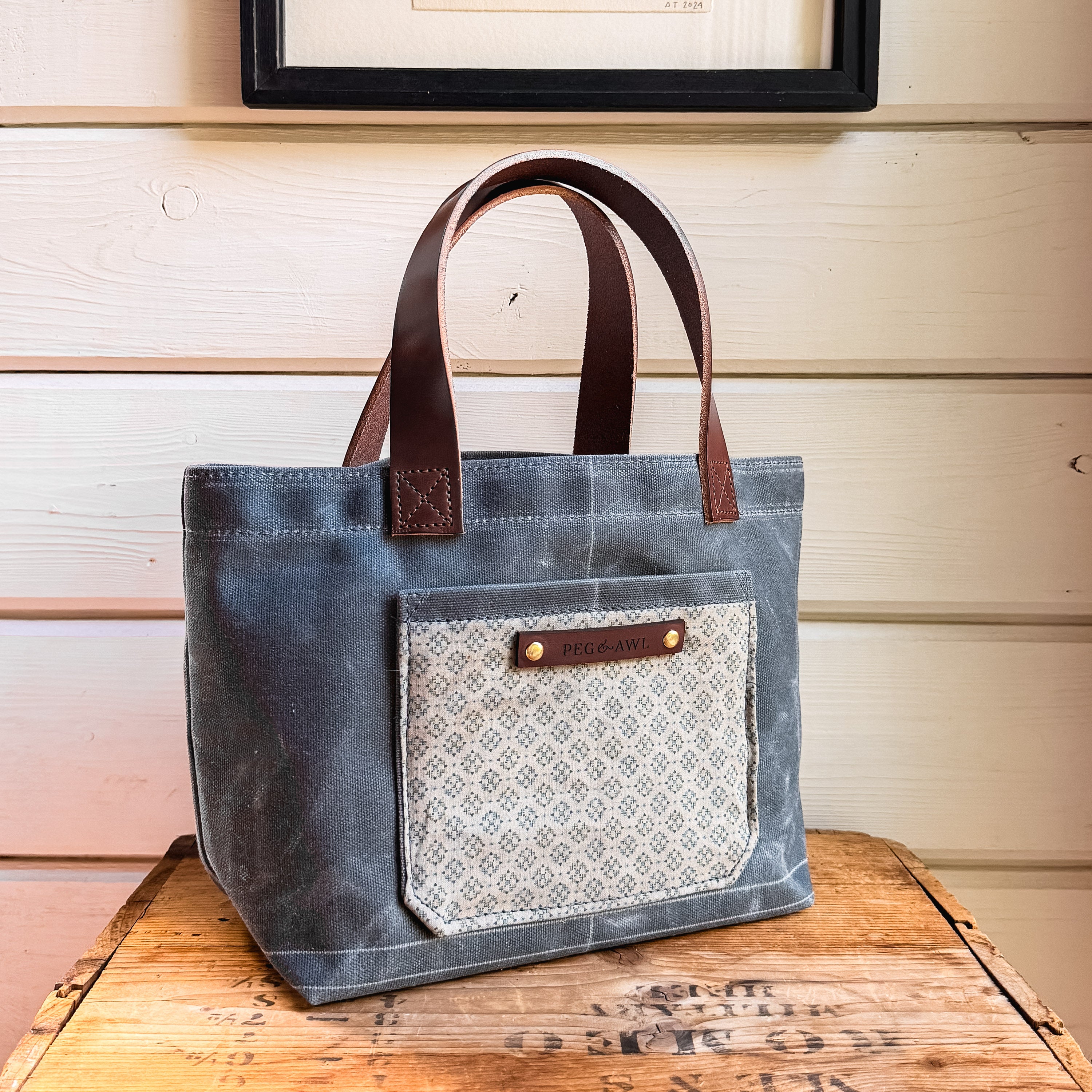 Pipit Tote with 1920s Scrap: Hazel