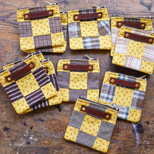 Custom Pouch with Antique Quilt Block: Norma