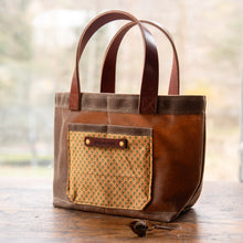 Pipit Tote with Early 1900s Textile: Penelope