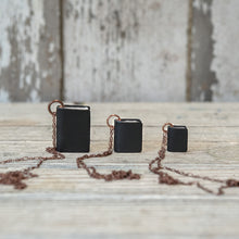 The Jackson Book Necklace (black)