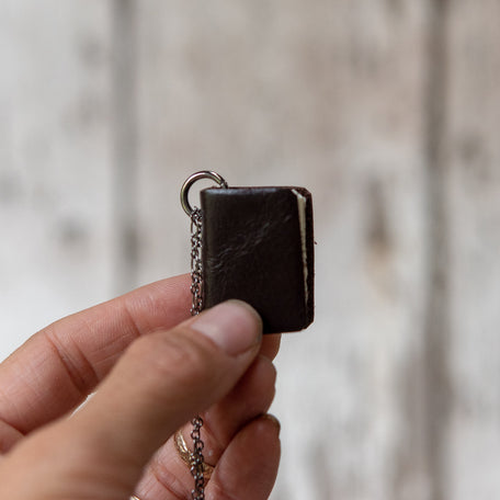 Book Necklace: Cacao