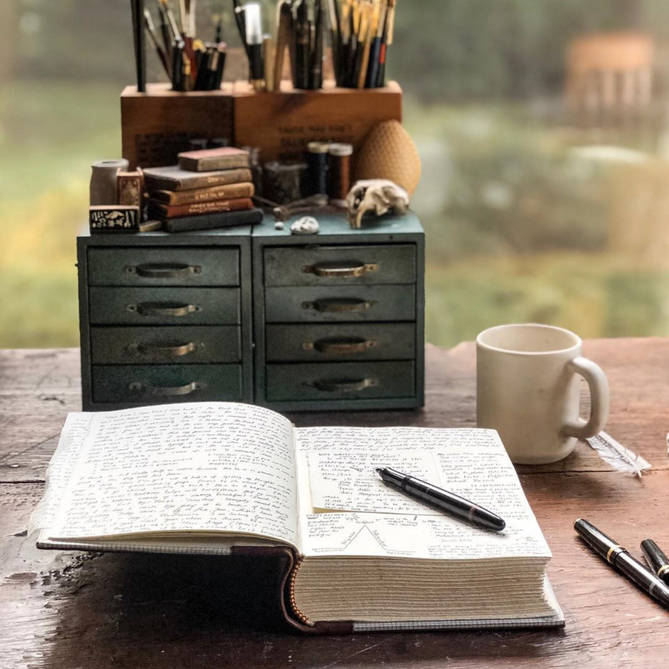 Harper Hand-Bound Leather Tome (Brown)